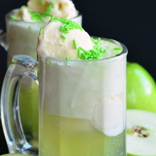 Green Apple Ice Cream soda floats - Recipe photo by WillCookForSmiles