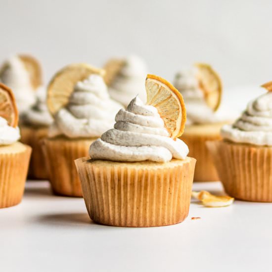 Vegan Lemon Olive Oil Cupcakes - Recipe photo by ShortGirlTallOrder