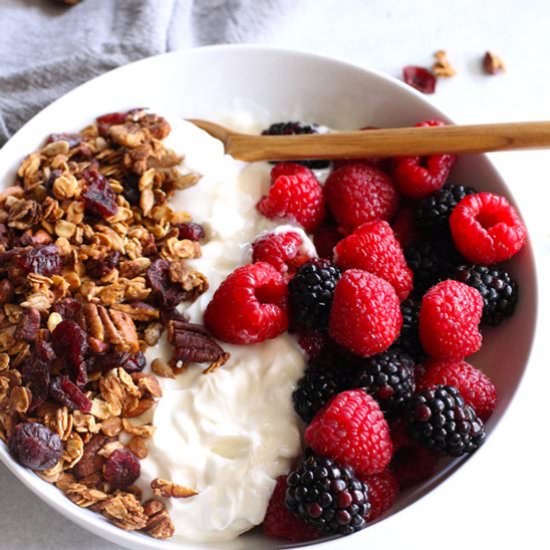 Homemade Cranberry Nut Granola - Recipe photo by suebeehomemaker