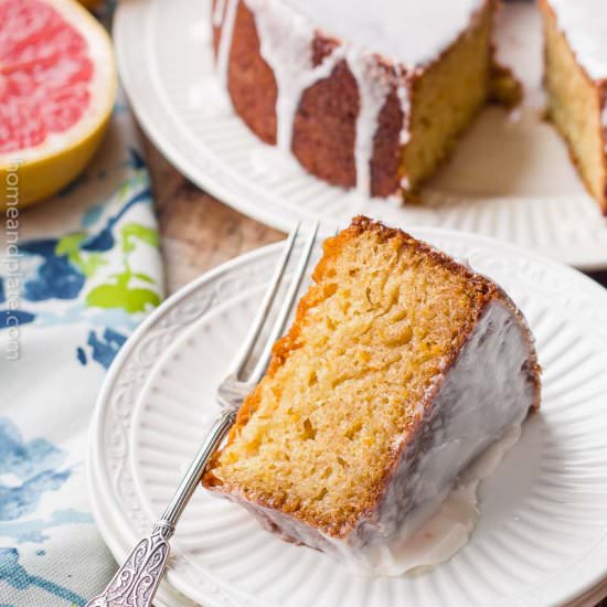 Grapefruit Pound Cake - Recipe photo by homeandplate