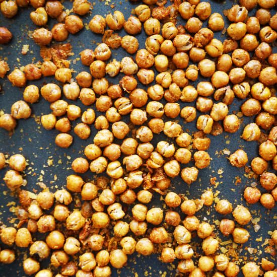 Crispy Baked Vegan Chickpea Snack - Recipe photo by Animagus Eats