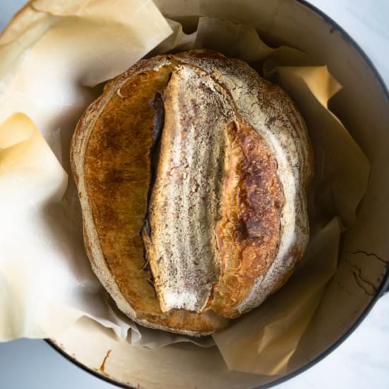 Traditional Sourdough Bread - Recipe photo by gatheredatmytable