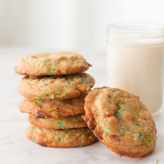 Confetti White Chocolate Cookies - Recipe photo by senseandedibility