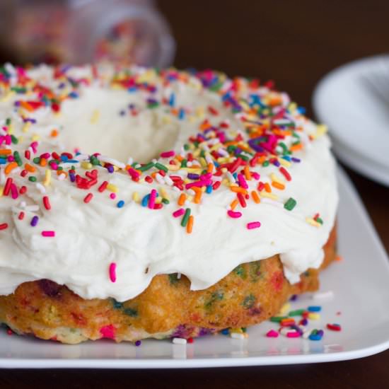 Funfetti Bundt Cake - Recipe photo by kendrastreats