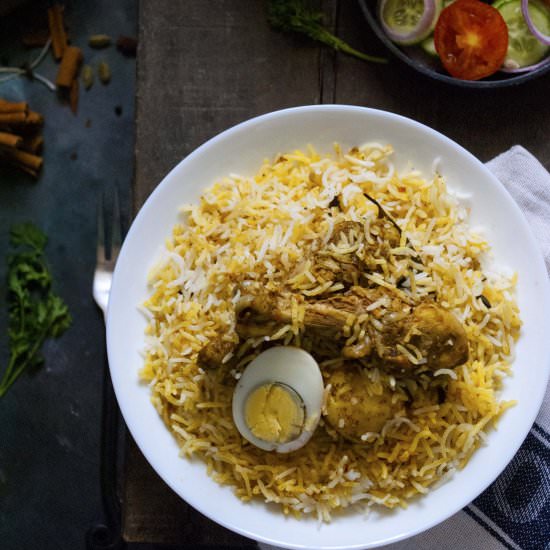 Kolkata style chicken biryani - Recipe photo by PeekNCook