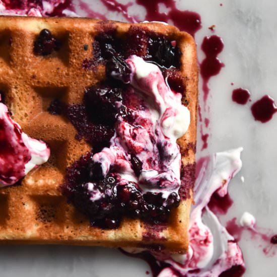 Gluten free waffles - Recipe photo by georgeats