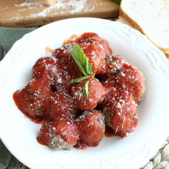 Best Italian Meatball Recipe - Recipe photo by Family Table Treasures