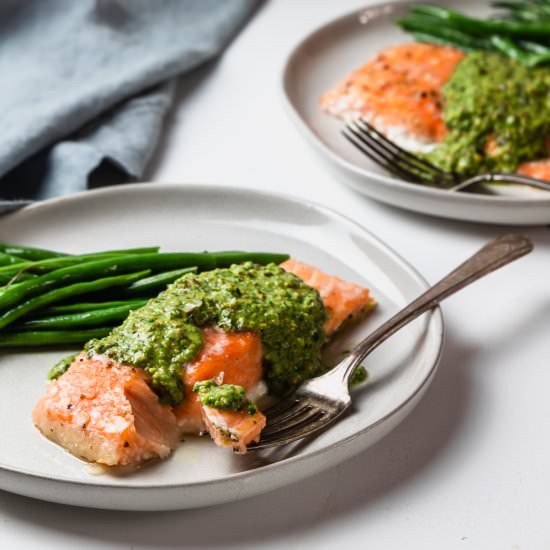 Slow Roasted Salmon - Recipe photo by joeats
