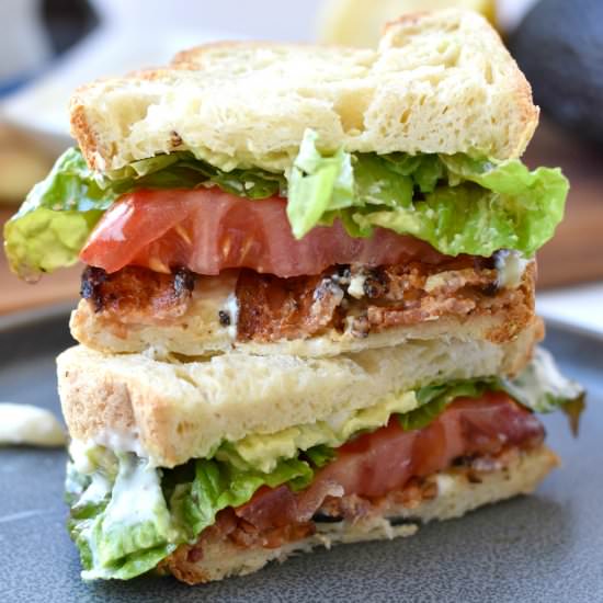 The Ultimate BLT with Garlic Aoli - Recipe photo by living freely gluten free