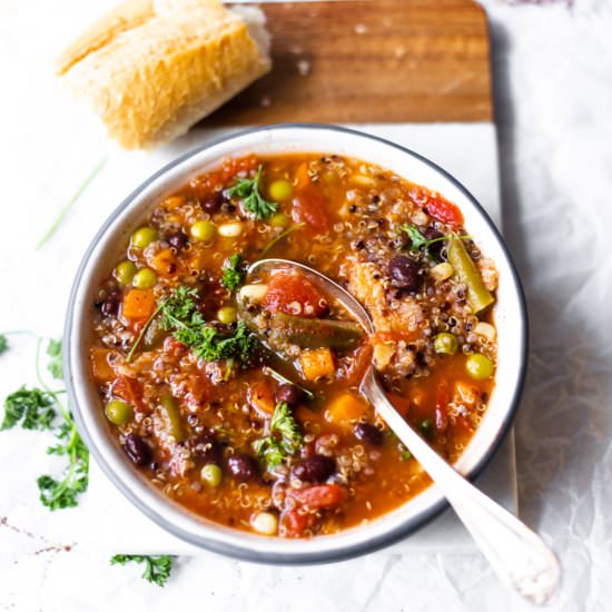 The Easiest Healthy Vegetable Soup - Recipe photo by heyemilyann