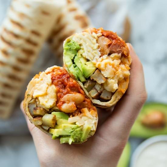 Easy Breakfast Burritos - Recipe photo by dontgobaconmyheart