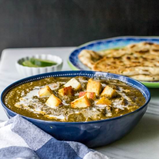 Restaurant style Palak Paneer - Recipe photo by SimmertoSlimmer