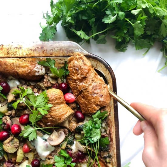Croissant Stuffing with Cranberries - Recipe photo by Garlic-Head