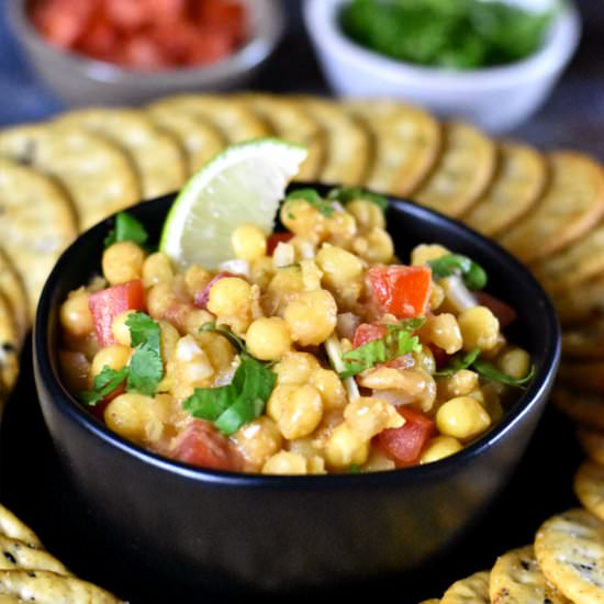 White Peas Dip (Matar Chaat) - Recipe photo by Spice Cravings