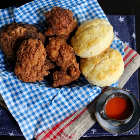 Nashville Hot Chicken & Biscuits - Recipe photo by Runcible Eats