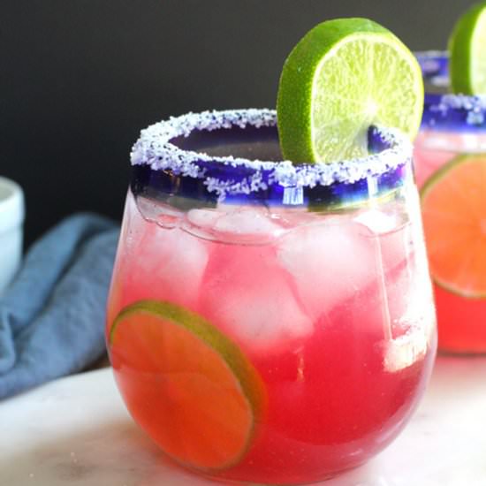 Super Simple Cranberry Margaritas - Recipe photo by suebeehomemaker