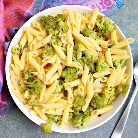 Roasted Romanesco Pasta - Recipe photo by amykatz
