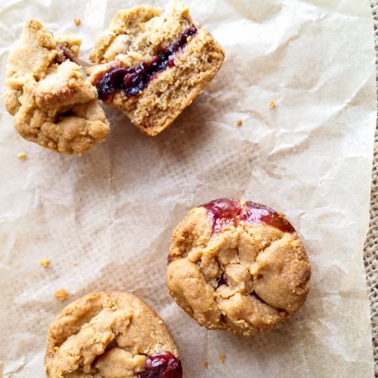 PB&J Bites - Recipe photo by The Cosmic Cookie Jar