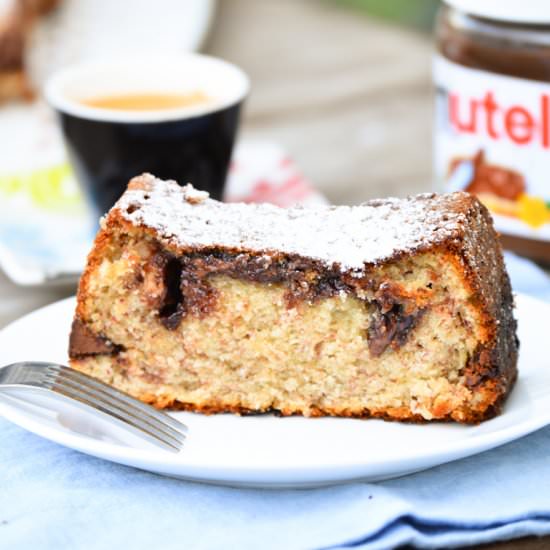 Banana Nutella Cake - Recipe photo by hadias lebanese cuisine