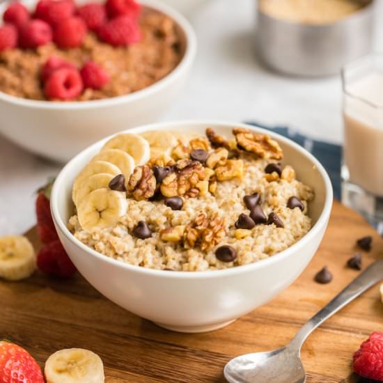 Instant Pot Steel Cut Oatmeal - Recipe photo by from my bowl