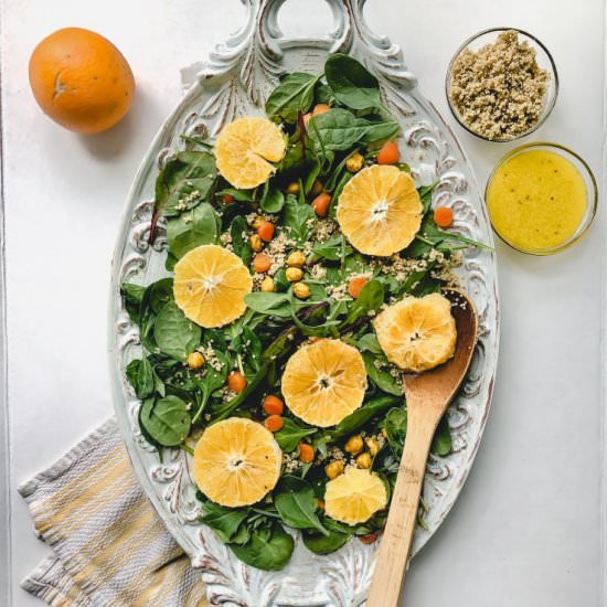 Easy Citrus Green Salad with Quinoa - Recipe photo by Garlic-Head