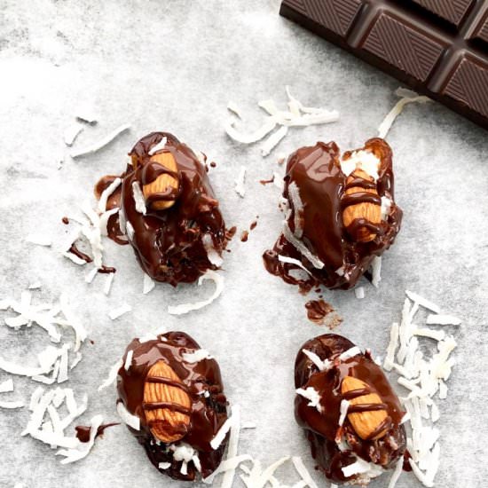 Almond Joy Date Truffles (vegan/GF) - Recipe photo by Garlic-Head
