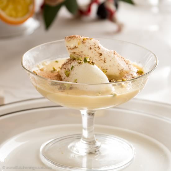 Italian Riviera floating islands - Recipe photo by asmallkitcheningenoa