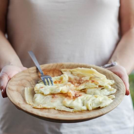 Liguria cheese pie - Recipe photo by asmallkitcheningenoa