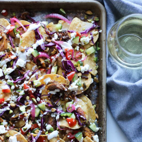 Chicken Shawarma Nachos - Recipe photo by servingtonight