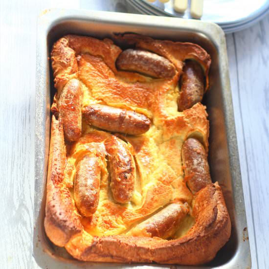 Toad In The Hole - Recipe photo by Apply to Face Blog