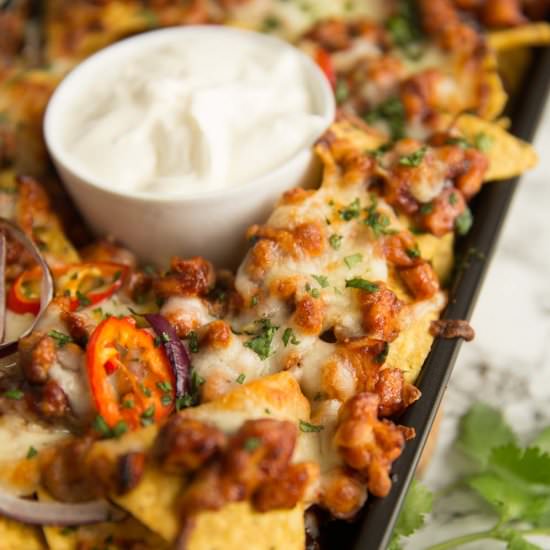 BBQ Chicken Nachos - Recipe photo by dontgobaconmyheart