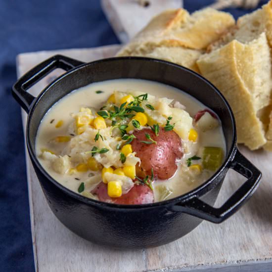 Instant Pot Fish Chowder - Recipe photo by cardamomandcoconut