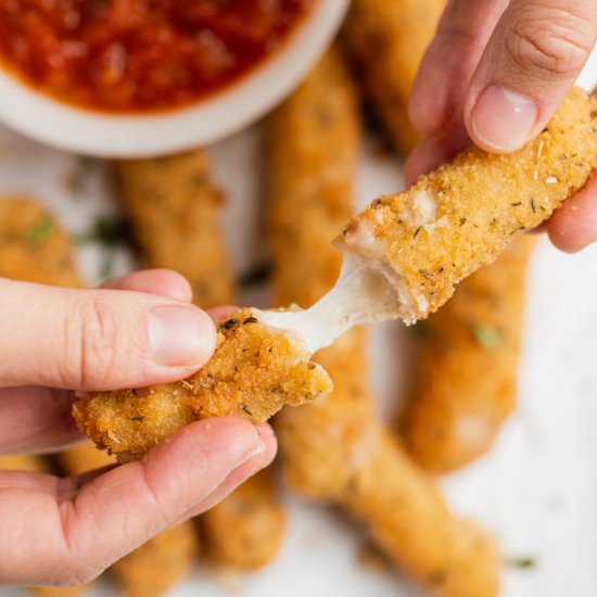 Homemade Vegan Mozzarella Sticks - Recipe photo by sweetsimplevegan