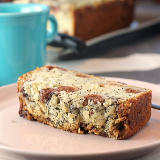Cherry and poppy seed cake - Recipe photo by Food Gal