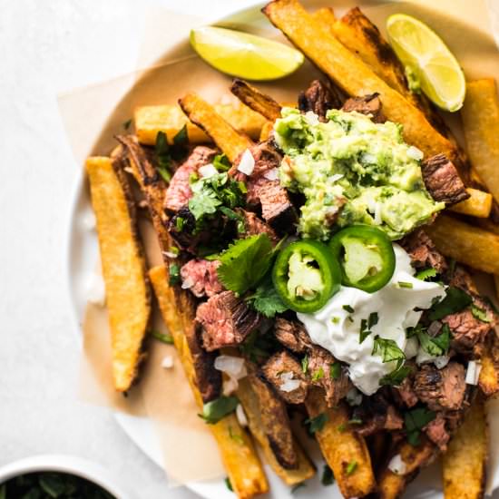 Carne Asada Fries - Recipe photo by isabeleats