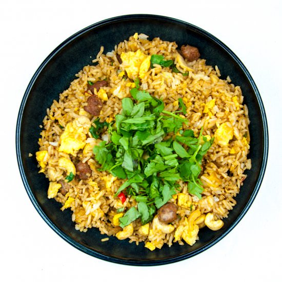 Thai Style Sausage Fried Rice - Recipe photo by The Yum Yum Club