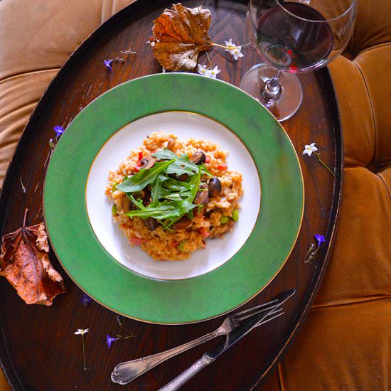 Truffle Mushroom Risotto - Recipe photo by gerifood