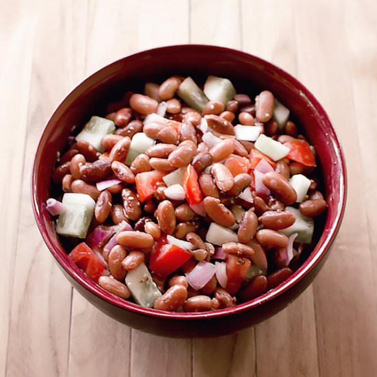 Kidney bean salad - Recipe photo by MasalaHerb