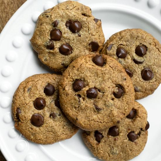 Almond Butter Chocolate Chip Cookie - Recipe photo by TheVegan8