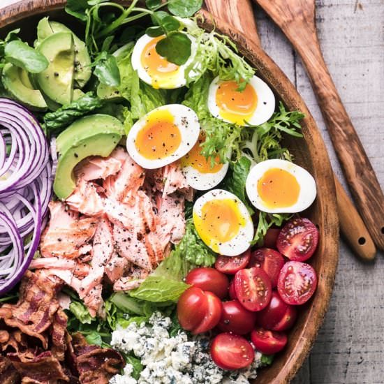 Salmon Cobb Salad - Recipe photo by theviewfromgreatisland
