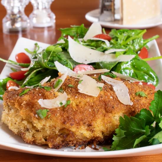 Cheesy Chicken Milanese - Recipe photo by For the Love of Cooking