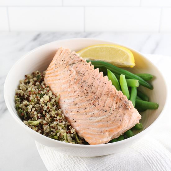 Instant Pot Lemon Ginger Salmon - Recipe photo by ChefJulie_RD