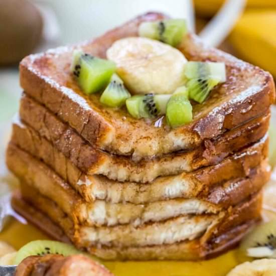 Best Vegan French Toast - Recipe photo by peasandpeonies