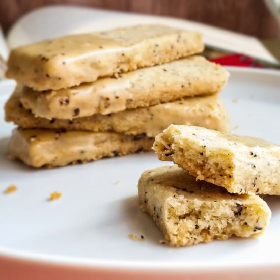 Espresso Shortbread - Recipe photo by The Cosmic Cookie Jar