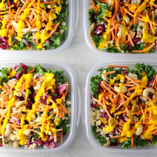 Asian Quinoa Kale Salad - Recipe photo by Tastefulventure