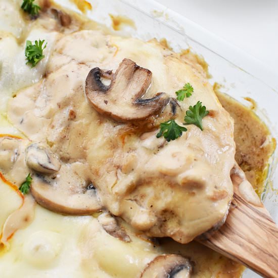 Cream of Mushroom Chicken & Cheese - Recipe photo by Savvysavingcouple