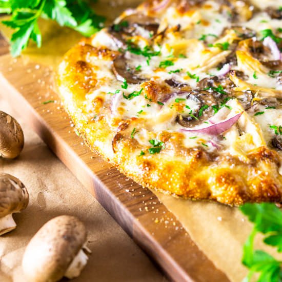 Coq Au Vin Pizza - Recipe photo by Burrata and Bubbles