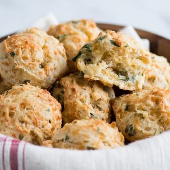 garlic cheddar drop biscuits - Recipe photo by BestRecipeBox
