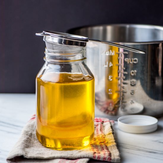 Homemade ghee in Instant Pot - Recipe photo by SimmertoSlimmer