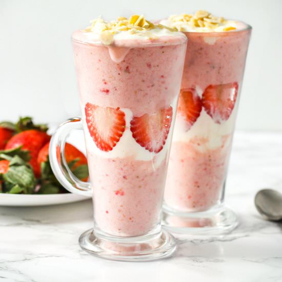 Dairy-Free Strawberry Nicecream - Recipe photo by Simshomekitchen